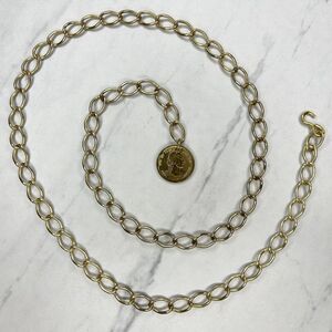 George Washington Coin Metal Chain Link Belt Small/Medium (S/M) ✨